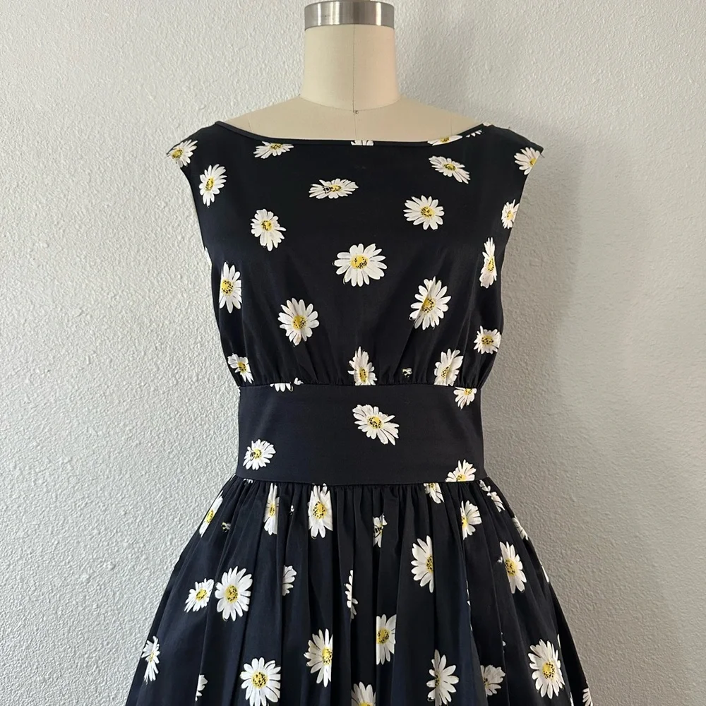 Kate Spade Black Daisy/Bee Print Dress - Picture 3 of 5